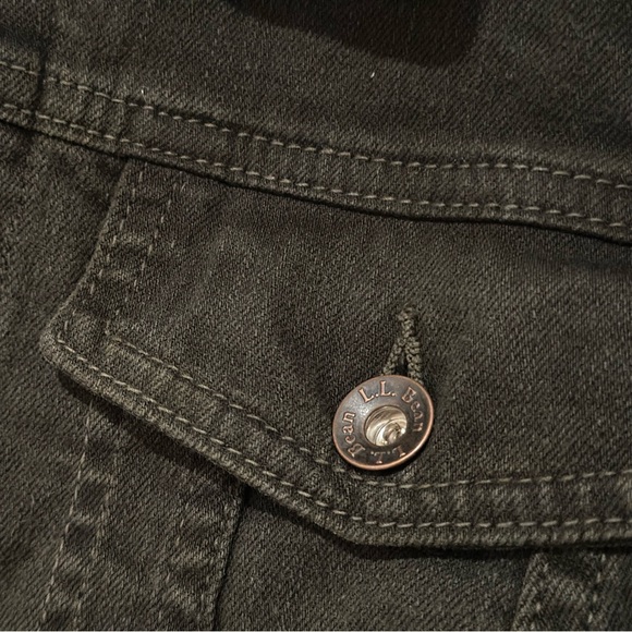 Dark Green Denim Jacket - Picture 4 of 7